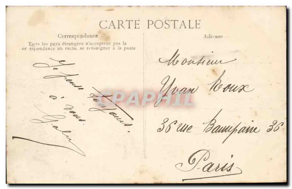 Le Blanc (Indre) — Ein Stück der Creuse — Ansicht von Mont-la-Chapelle — E. Porrague, Fotograf. Verlag Le Blanc - Rückseite