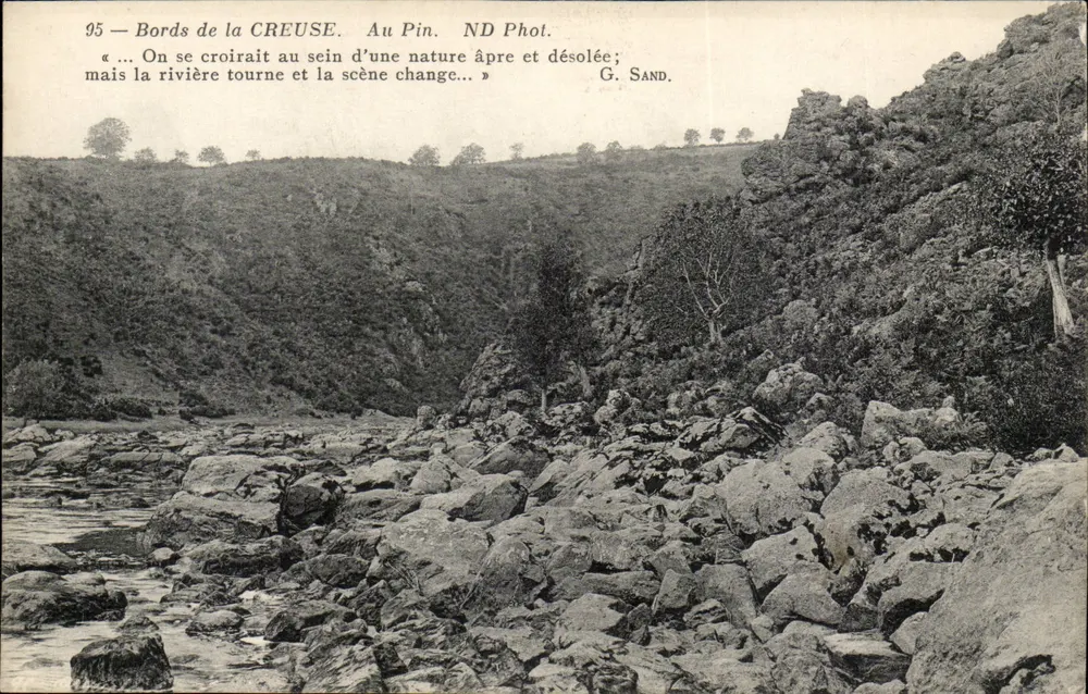 Margens da CREUSE — Au Pin — ND Fot. - Frente