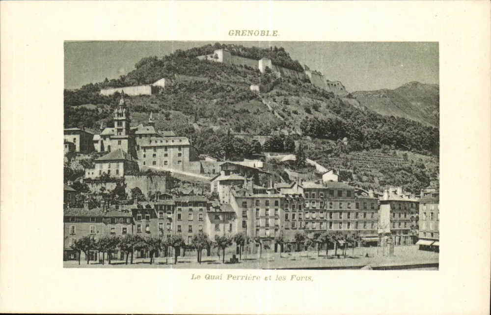 Grenoble — Il Quai Perrière e i Forti — C. V. 604 - Recto