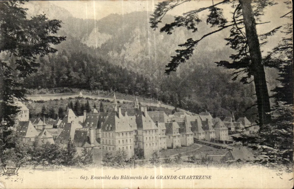 Grande-Chartreuse — Conjunto dos Edifícios — E. Reynaud, Intery, Chambéry, n°603 - Frente