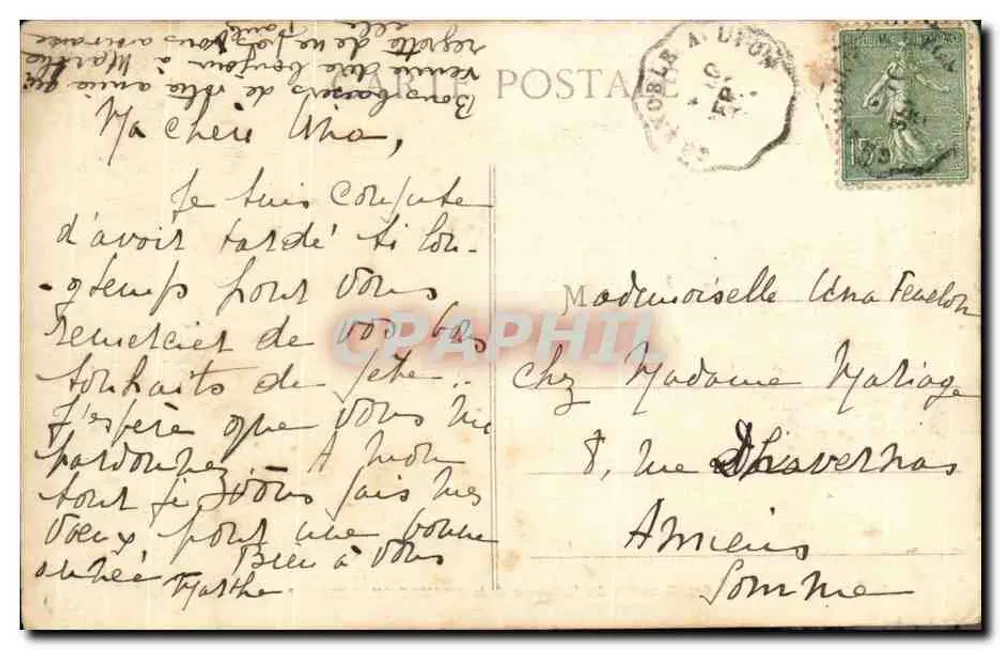 Grande-Chartreuse — Conjunto dos Edifícios — E. Reynaud, Intery, Chambéry, n°603 - Verso