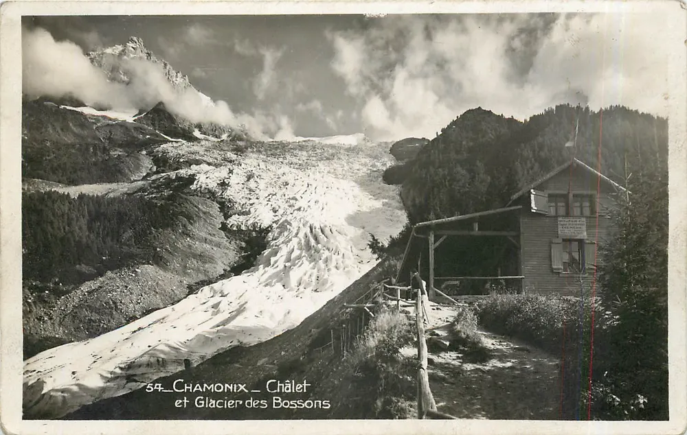 Chamonix – Chalé e Glacier dos Bossons — Photo Mon-Blanc GAY-COUTET - Frente