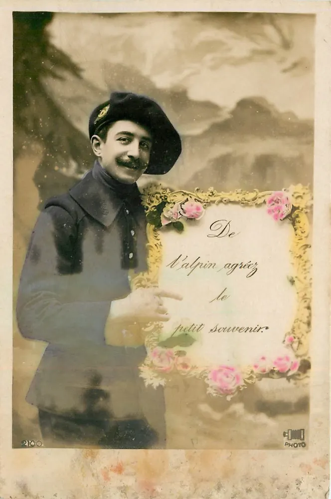 Soldat im Uniform — Ansicht von N'alpin — Verlag E. Jannin PHOTO, Nr. 2100 - Vorderseite