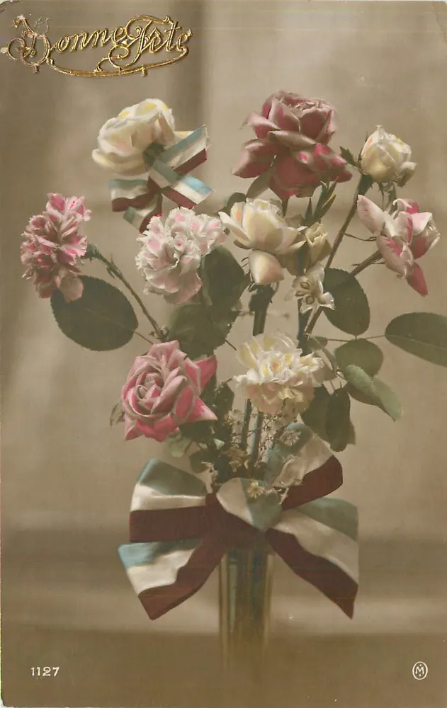 Bouquet of roses — publisher DonneGète, no. 1127 - Front