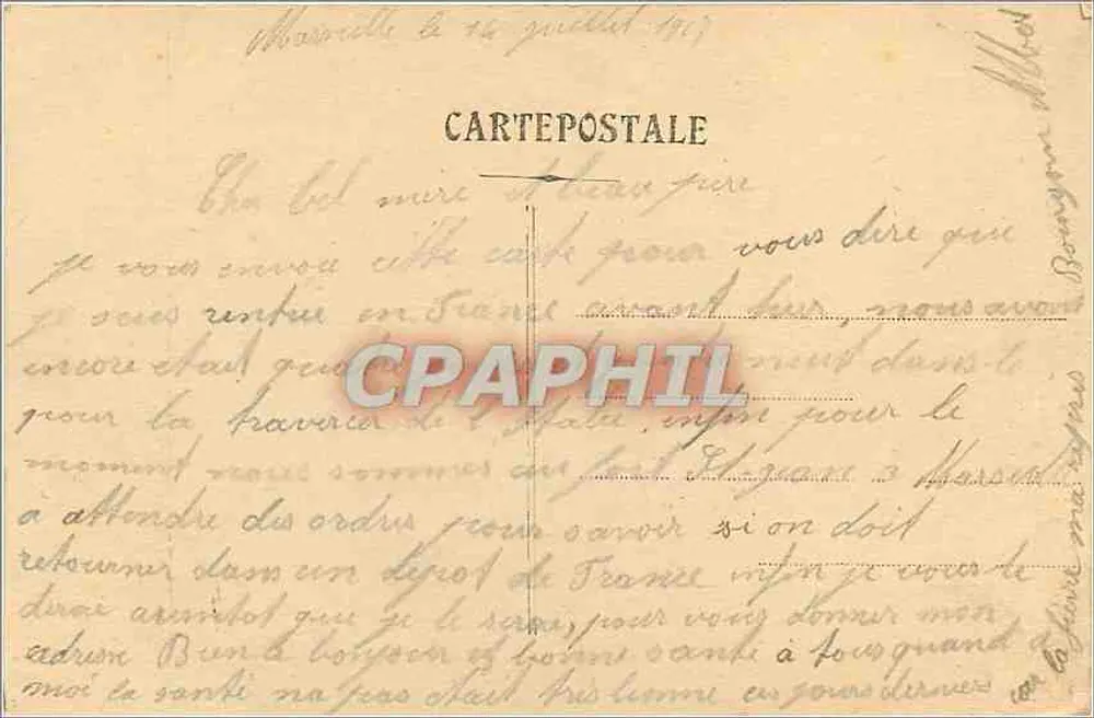 Marselha - Rue de la République — Cinématographie — Editora não identificada - Verso