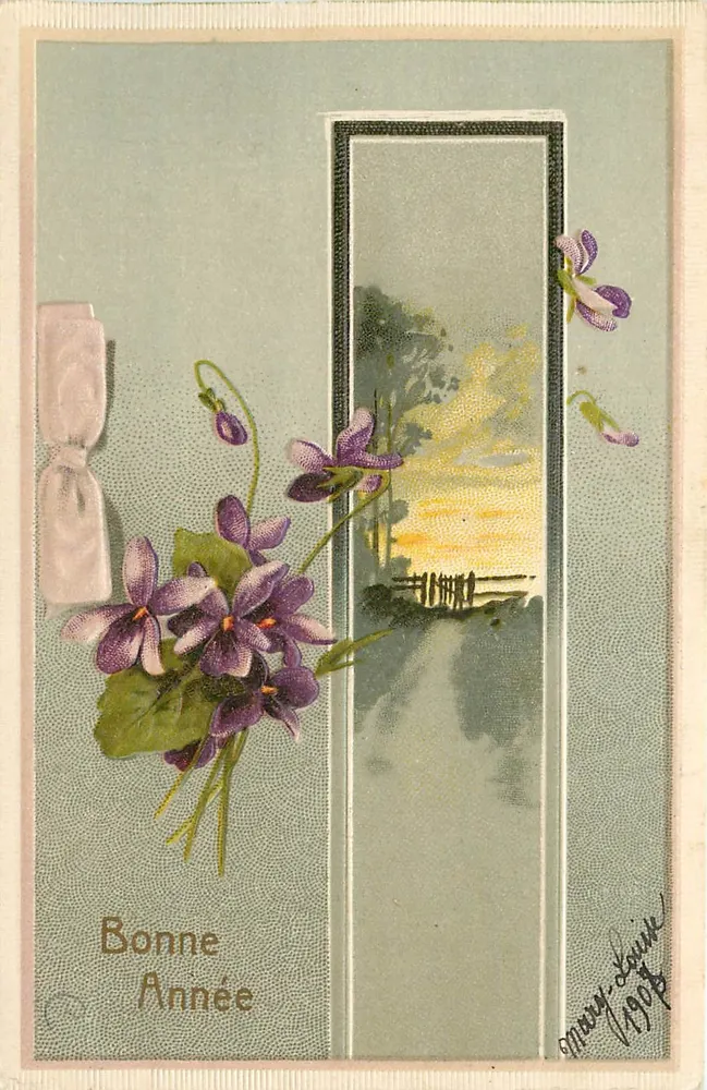 Violetas — Boa Ano — Mary-Louise, n° 19974 - Frente