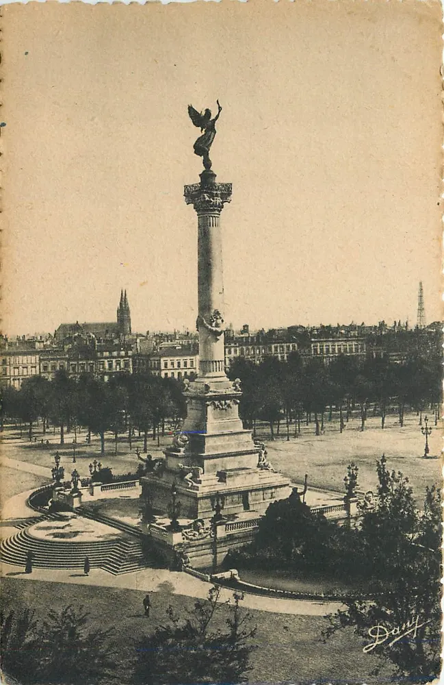 Bordeaux — Monumento dos Girondinos — Edição Dany - Frente