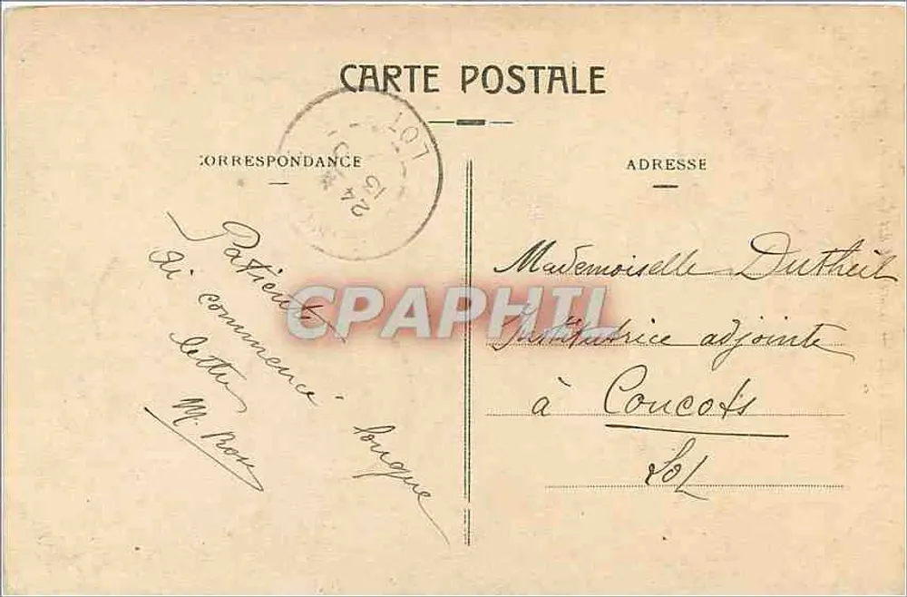 Bordeaux — Monument dos Girondinos — editor desconhecido, n°3 - Verso