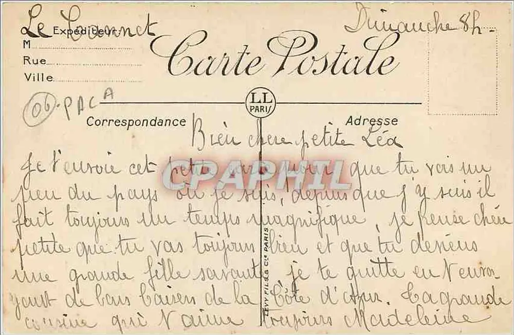 Cannes — La Jetée Édouard VII et le Casino — LL - Verso