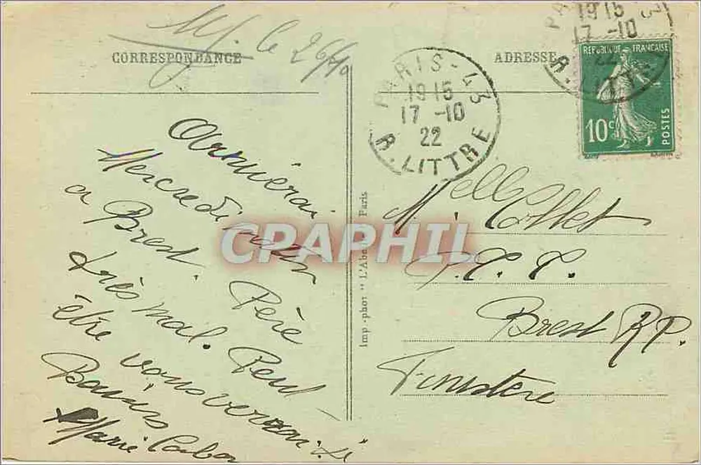 Paris - A Santa Capela — editor L'Apelle, n° III - Verso