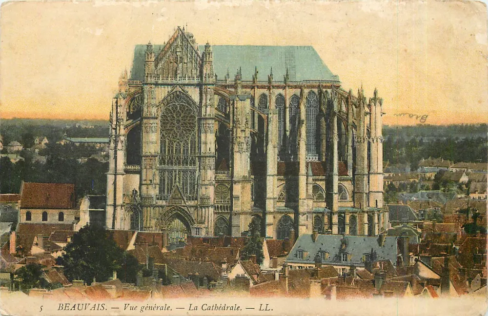Beauvais — Vista geral — A Catedral — LL. - Frente