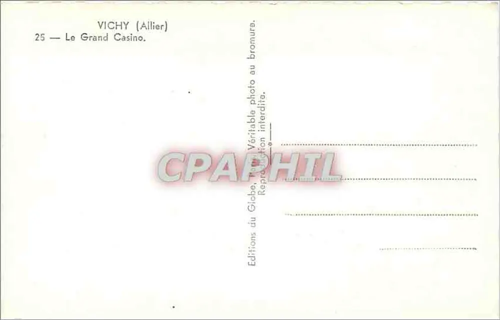 विची (अल्लियर) — बड़ा कैसिनो — एडिशन डू गिबे - पीछे