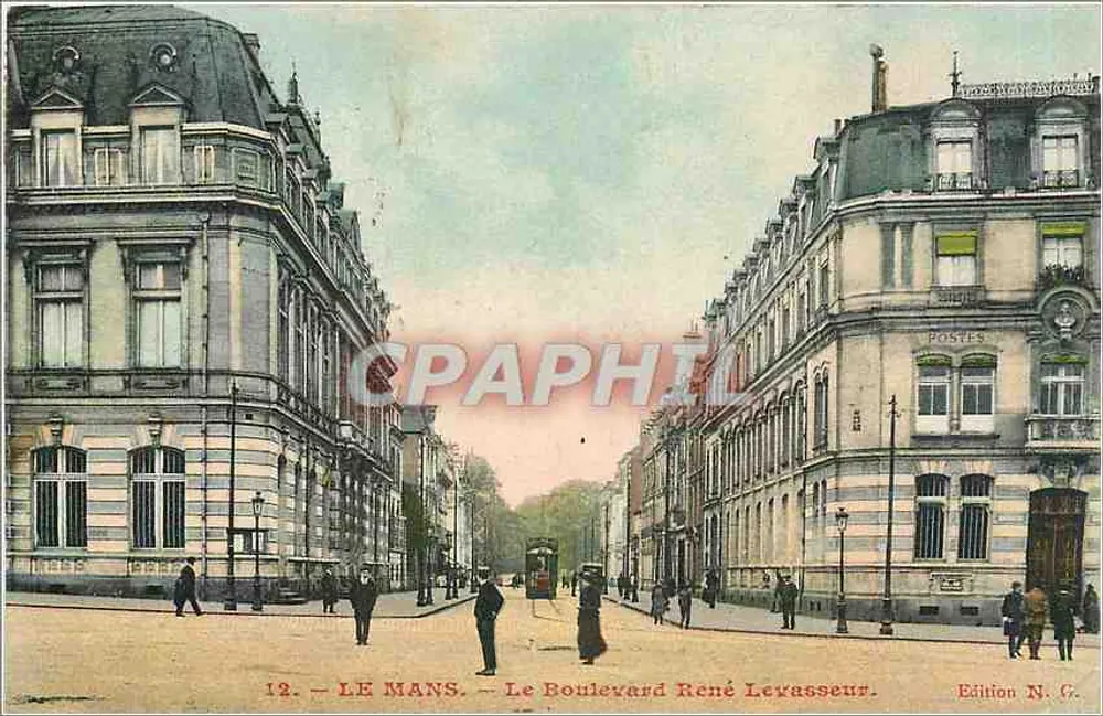 Le Mans — O Boulevard René Lévassieur — Edição N. G. - Frente