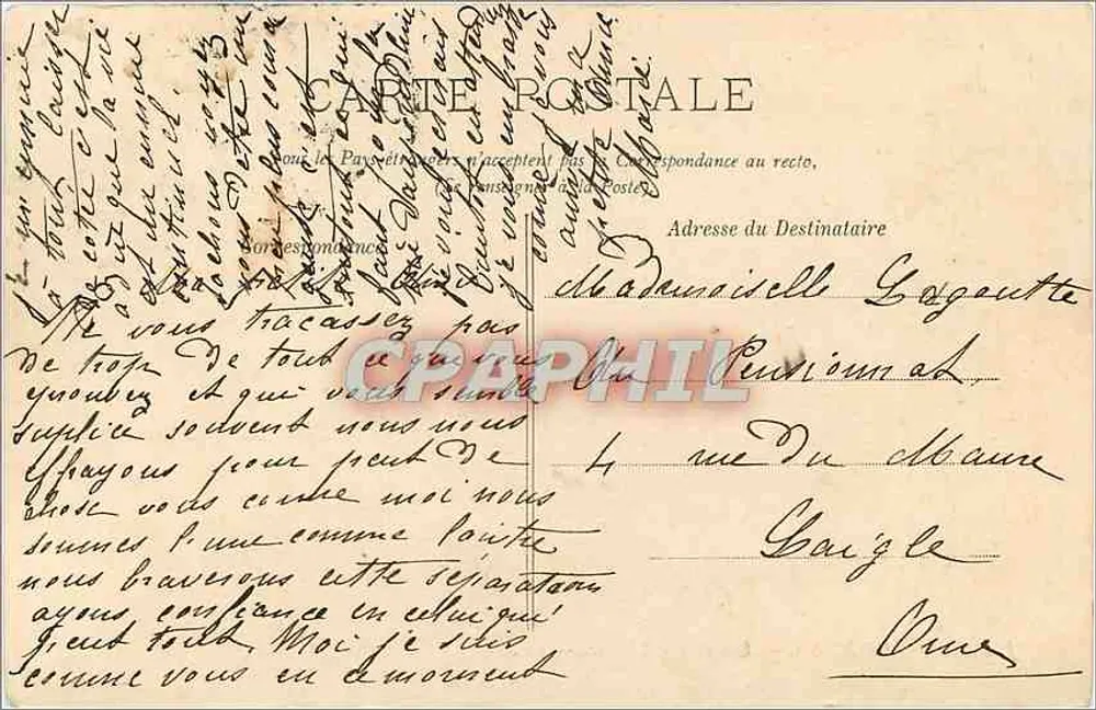 Le Mans — Visão em Direção ao Teatro — LL. — J.B. 15. - Verso