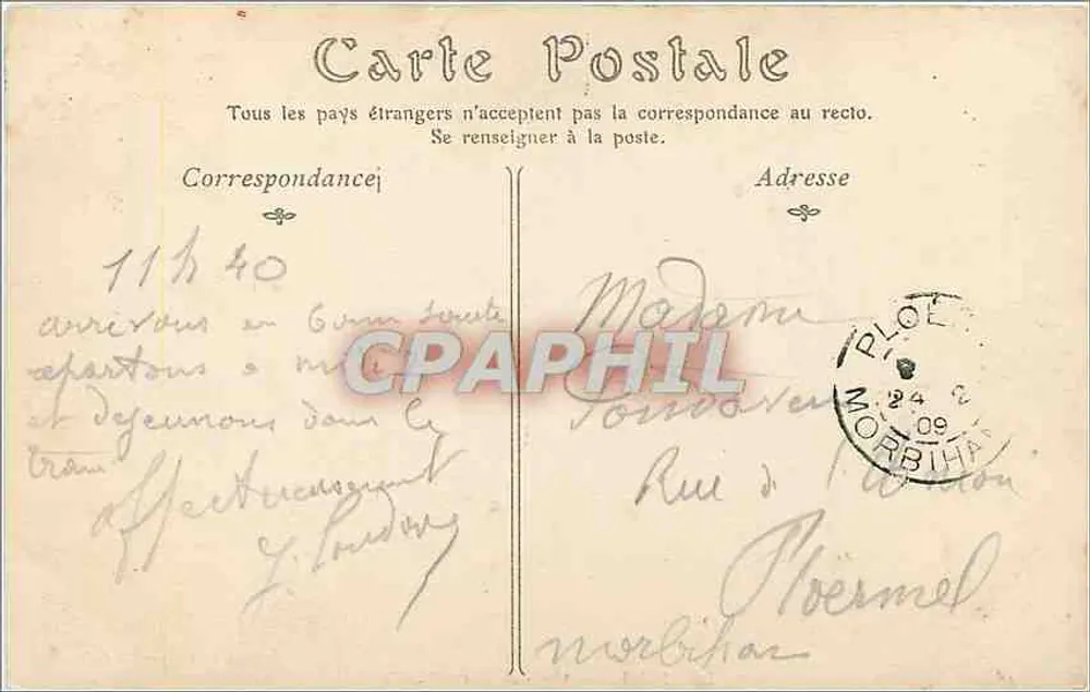 Le Mans — Abside da Catedral — Edição L. Joniaux — N°36 - Verso