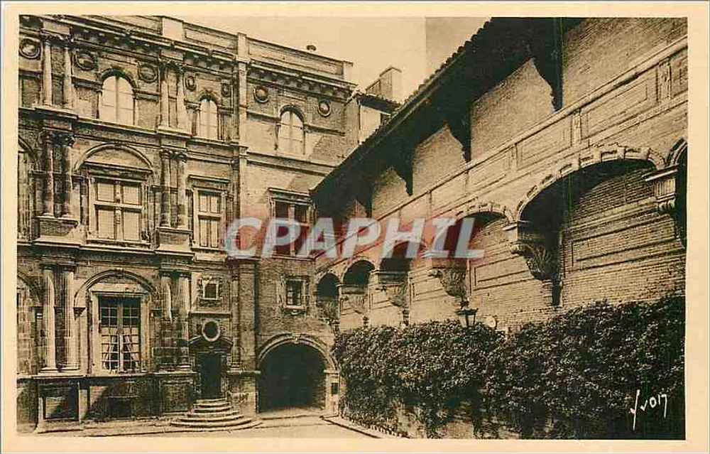 Toulouse (Altas Garonne) — El hotel d'Assezat (siglo XVI) — Les Éditions d'Art VV, París - Anverso