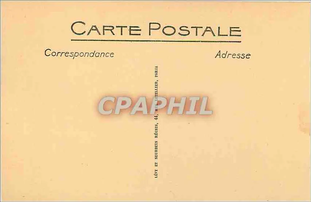 Compiègne - Le Château - Salon des Familles - LL. - Verso