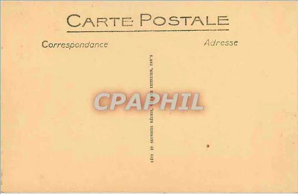 Compiègne - O Castelo - O Parque e o Banco de Napoléon Ier - Editor Lévy & Reins, n°146 - Verso