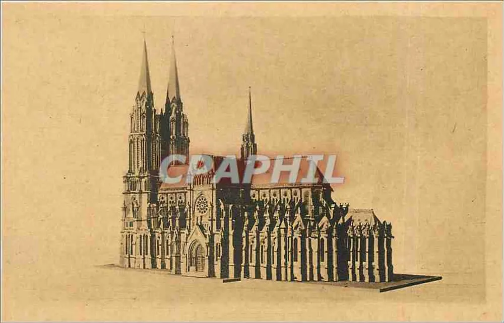 Lille (Nord) - Basilique-Cathédrale Notre-Dame de la Treille — Maquette - Recto