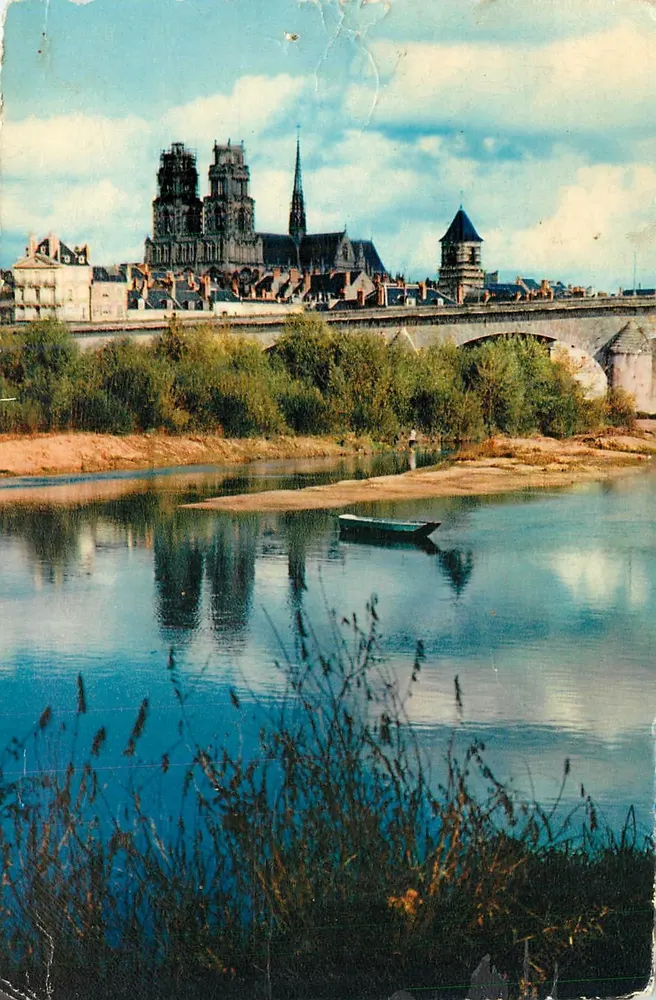 Orléans (Loiret) — Os margens do rio Loire, vista geral — L. Lenormand, fabricação francesa - Frente