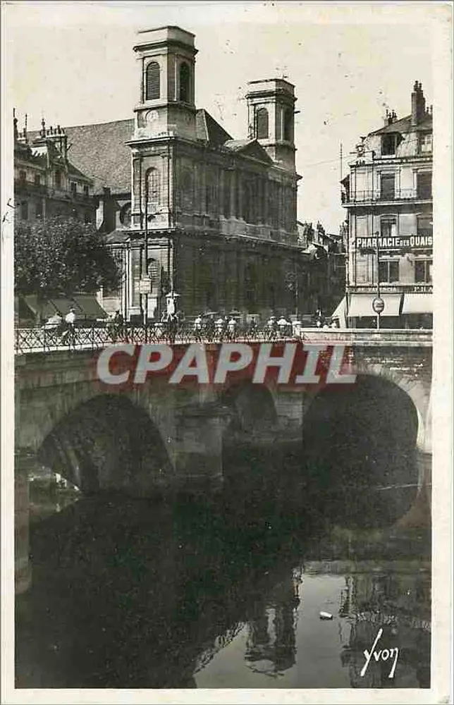 Besançon (Doubs) — Le pont de Battant et l'Église Sainte-Madeleine — Les Éditions d'Art 'Yvon', Paris - Recto