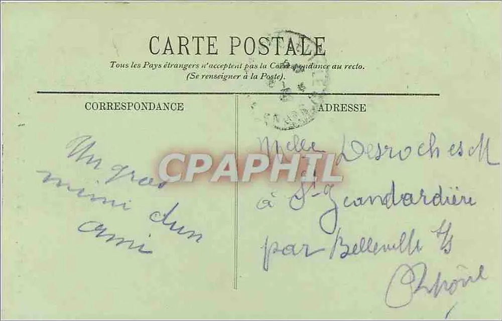 LYON — Estátua de Luís XIV — LL. — n° 318 - Verso