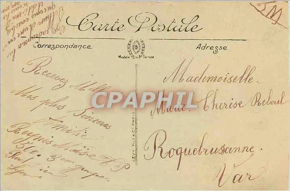 LYON — O Palácio de Justiça — L.L. — Selecta - Verso