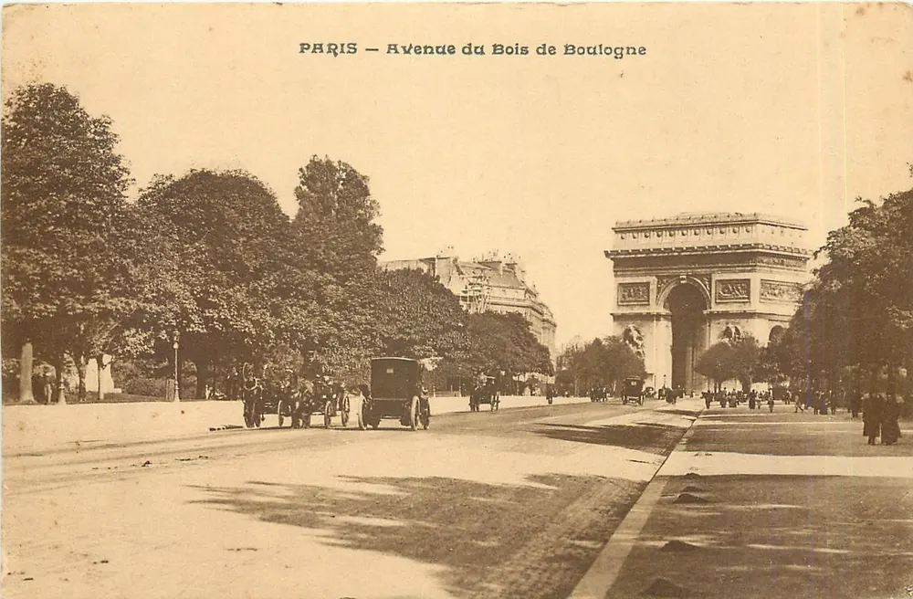 Paris — Avenue du Bois de Boulogne — Éditeur Edia, Versailles - Recto