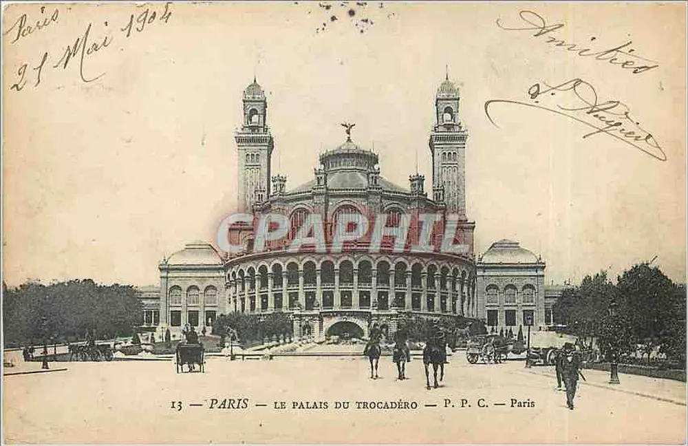 Paris — O Palácio do Trocadéro — P. P. C. — Paris - Frente
