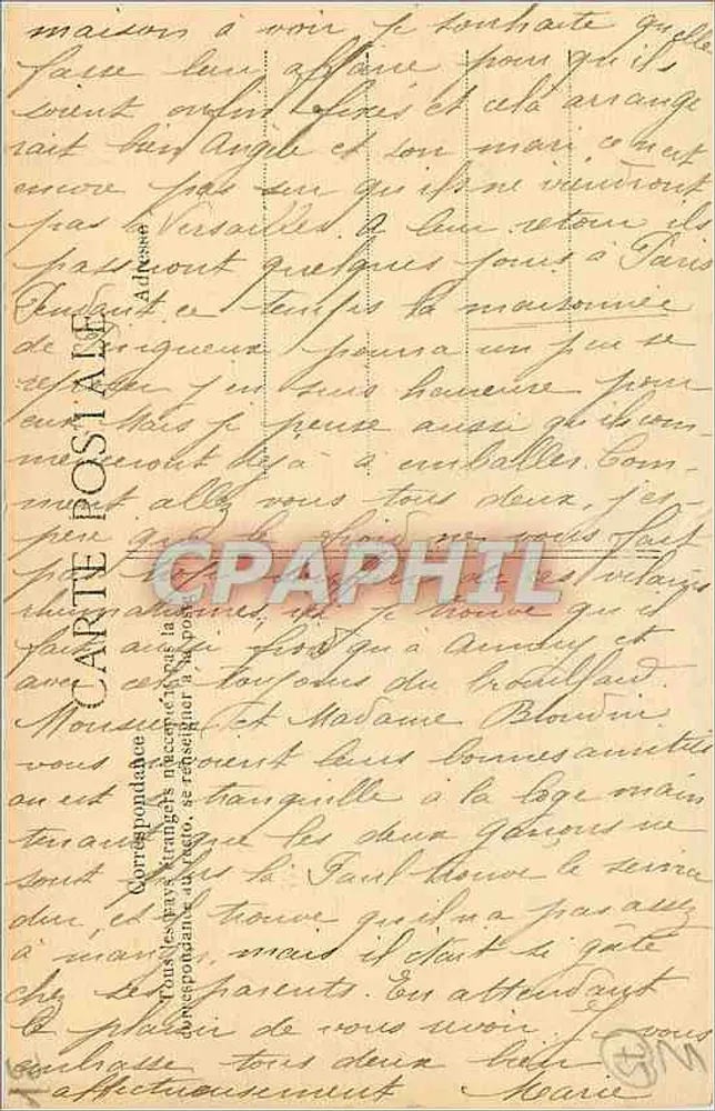 Paris — O Hotel de Ville — Estilo Renascentista — Editor E.D. n°4037 - Verso