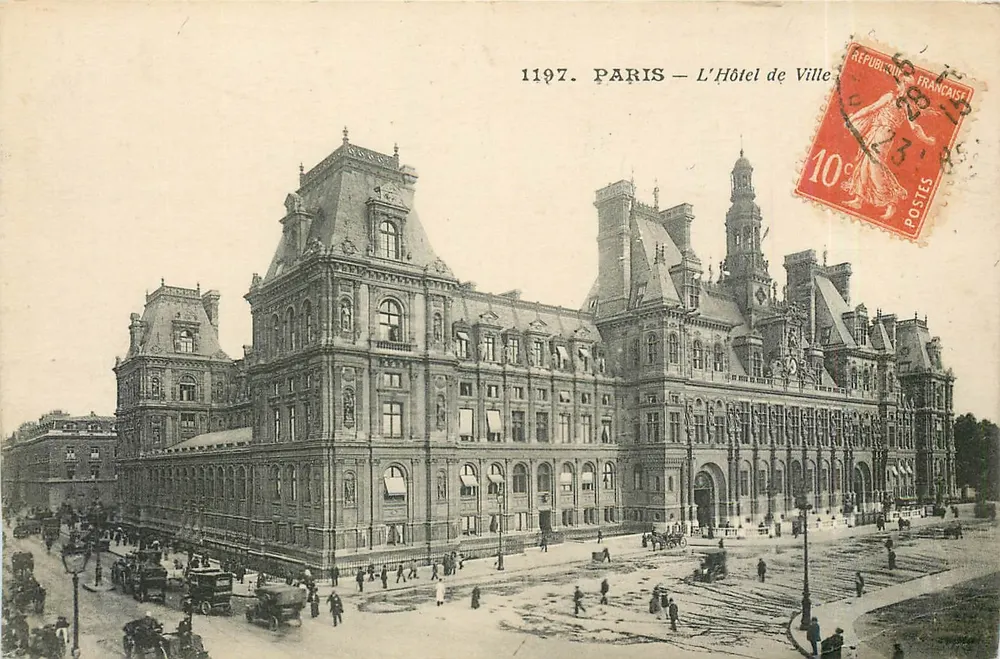 Paris — O Hotel de Ville — Editor: 1197 - Frente