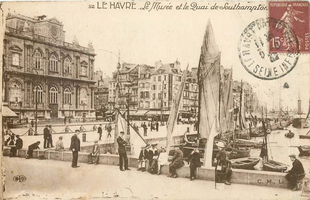 Le Havre — Das Museum und der Southampton-Kai — Verlag C.M. (n°52) - Vorderseite