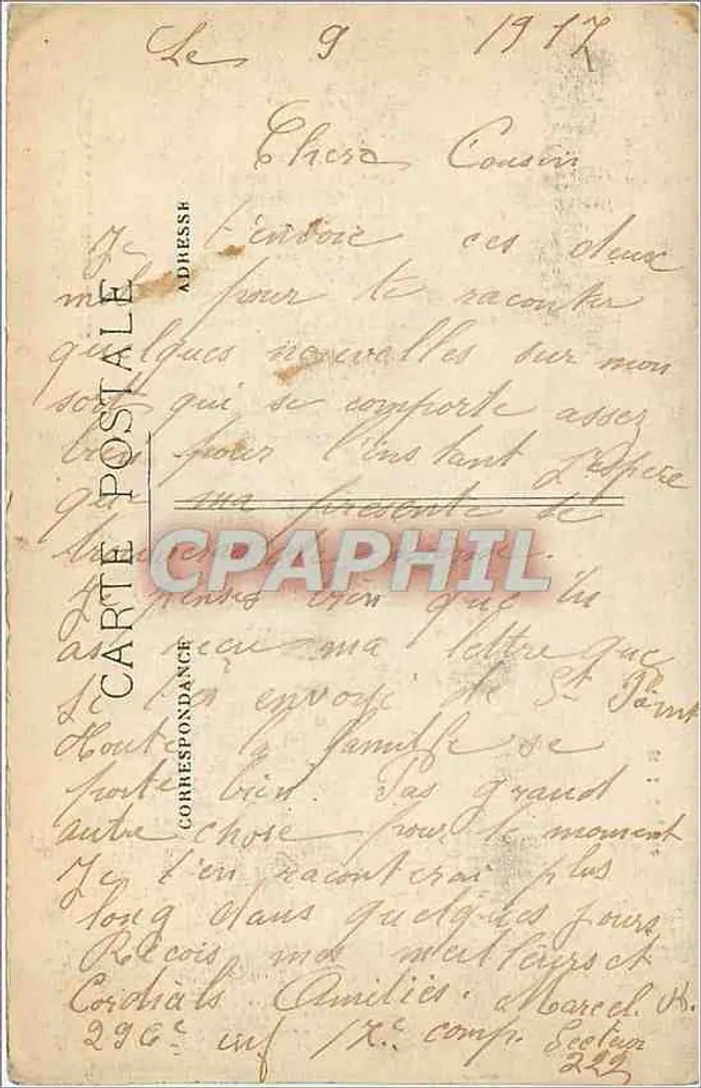 Dijon — Caixa de Economia inaugurada em 1892 — Editor R. T. Depoat - Verso