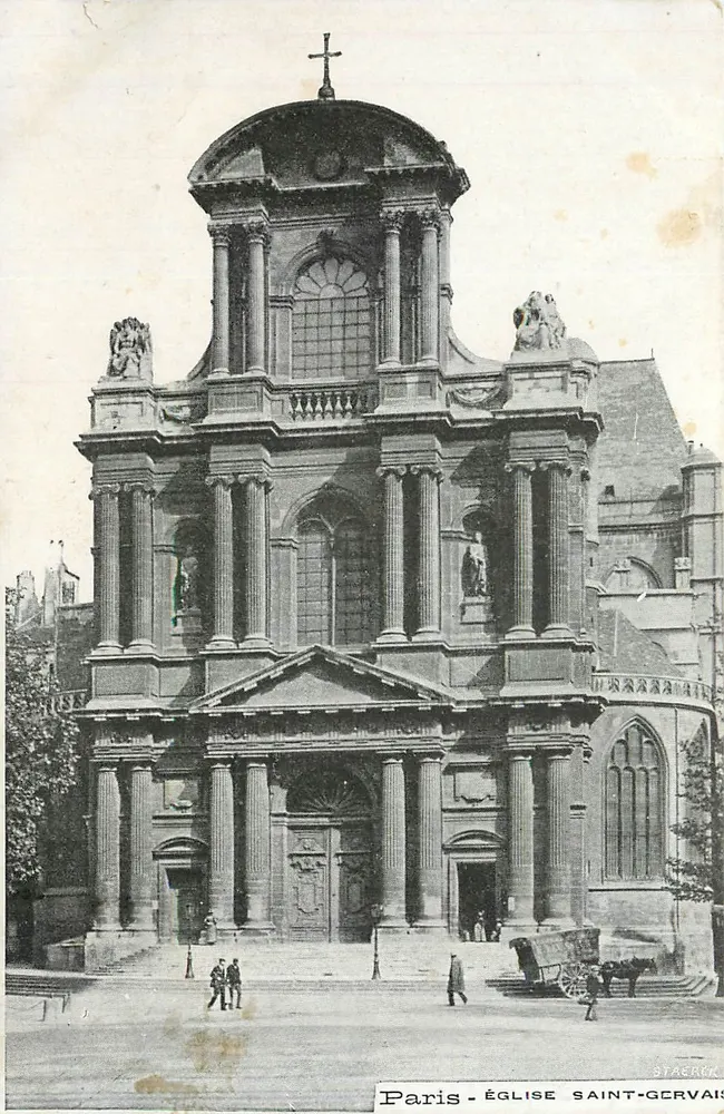 Paris - Igreja de Saint-Gervais — editor Staerek, número de série visível - Frente