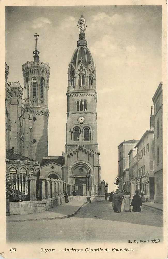 Lyon — Velha Capela de Fourvières — B. F., PARIS - Frente