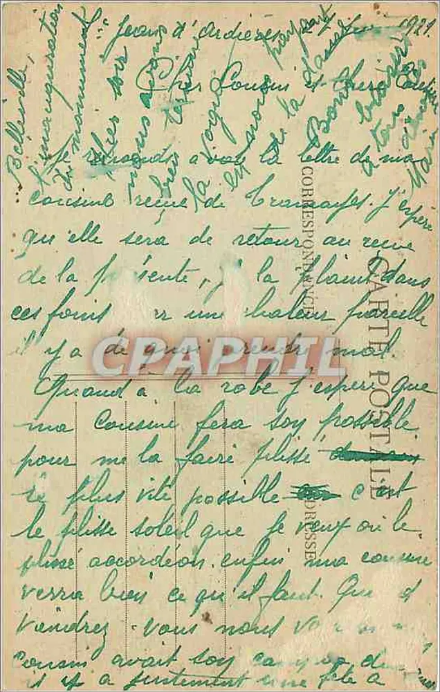 LYON — Pont Lafayette et Coteau de Fourvière — Carrier, Édit. - Verso