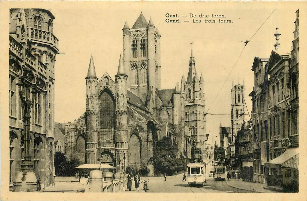 Gent — De drie toren. Gand — Les trois tours. - Frente