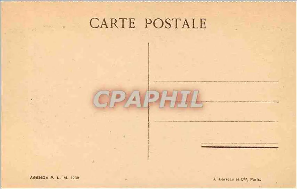 Ghardaïa — Fantasie auf dem Grande Place — Agenda P. L. M. 1930 - Rückseite