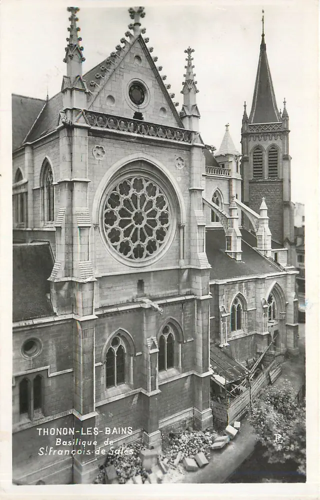 Thonon-les-Bains — Basilique Saint-François-de-Sales — éditeur P.A.C. Brunaud, Lyon, n° 738 - Recto