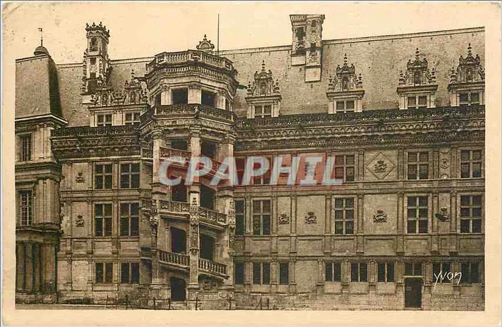 Château de Blois — Escalier François — Édition d'Art YVON - Recto