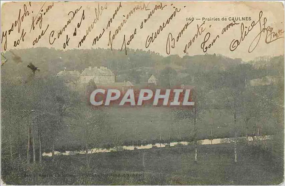 Prairies de Caulnes — vista panorâmica — editor desconhecido, n° 140 - Frente