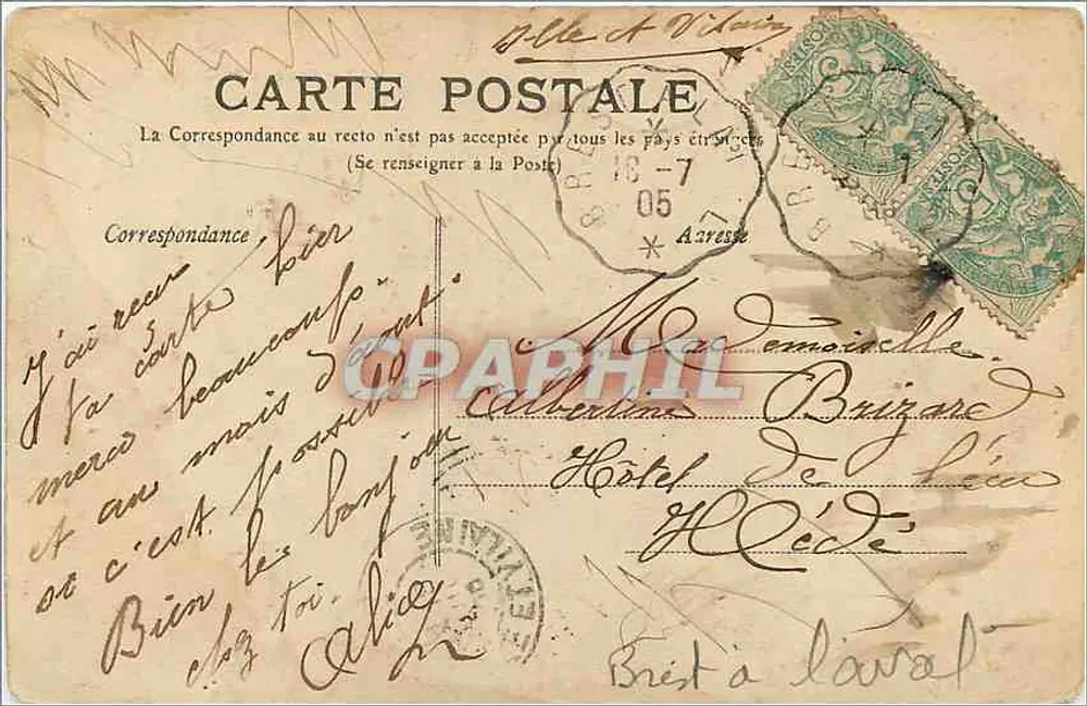 Prairies de Caulnes — vista panorâmica — editor desconhecido, n° 140 - Verso