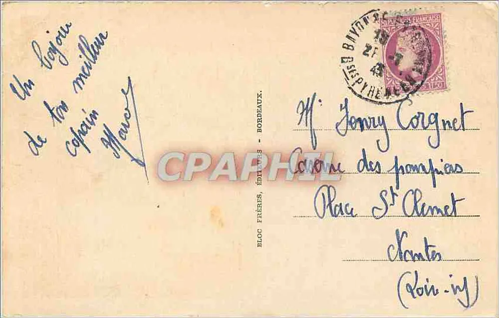 Biarritz (Costa Basca) — Le Basta — BR. - Verso