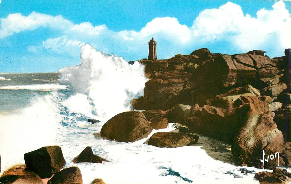 Phare de Ploumanac'h-en-Perros-Guirec — Les Rochers Fabus — Éditions d'Art TVON, n° B.C. 511 - Recto