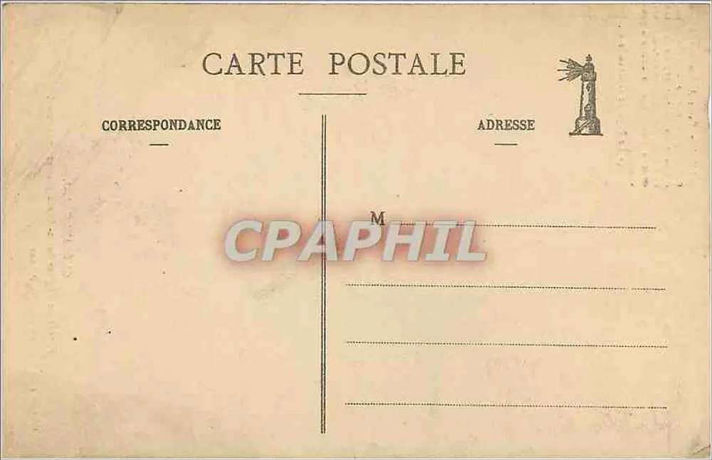Fachada da Igreja de São Aubin — Guérande (Loire-Inférieure) — Cl. Fodéré, Le Pouliguen - Coll. O.P. - 100 - Verso