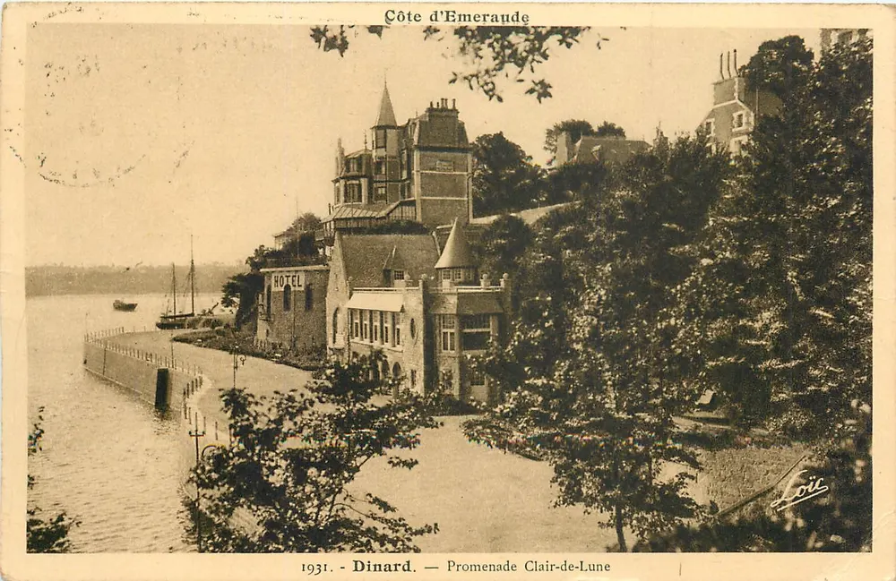 Dinard — Costa da Esmeralda — Promenade Clair-de-Lune — Hotel — 1931 — Loïc - Frente
