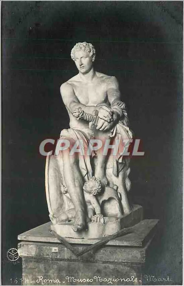 रोम के राष्ट्रीय संग्रहालय में बैठी मूर्ति — प्रकाशक M. Gardi, क्रमांक 164 - आगे