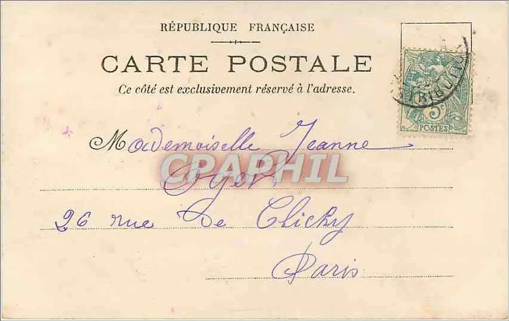 Arranjo de rosas — Gypsophile — Boa Ano — editor G. Bonheur, n° 14 - Verso