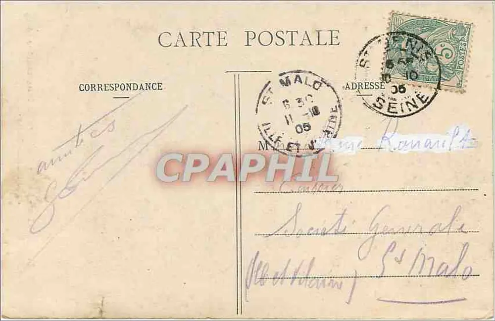 Paris - Der Montmartre-Funicular und der Sacré-Cœur — unbekannter Verlag, Nr. 415 - Rückseite