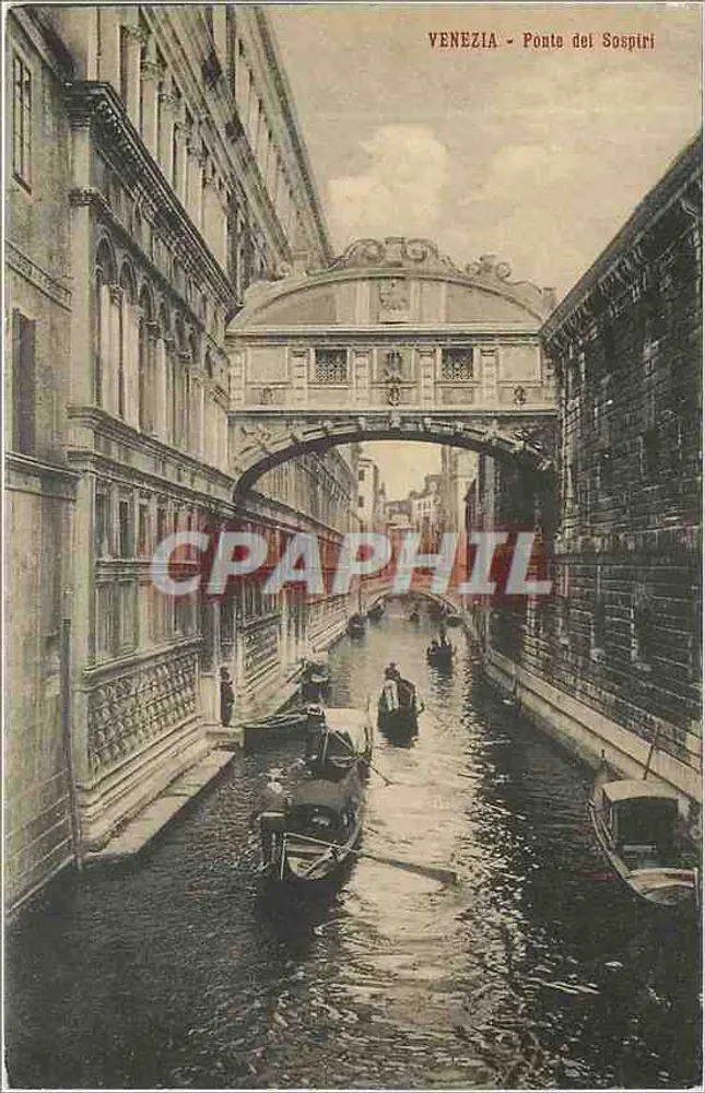 Veneza - Ponte dos Suspiros — editor desconhecido, n° de série 0788 - Frente